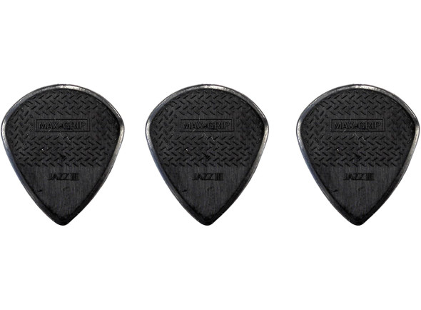 Dunlop Nylon Max Grip Jazz III Stiffo pack 3 Dunlop Nylon Max Grip Jazz III Stiffo pack 3